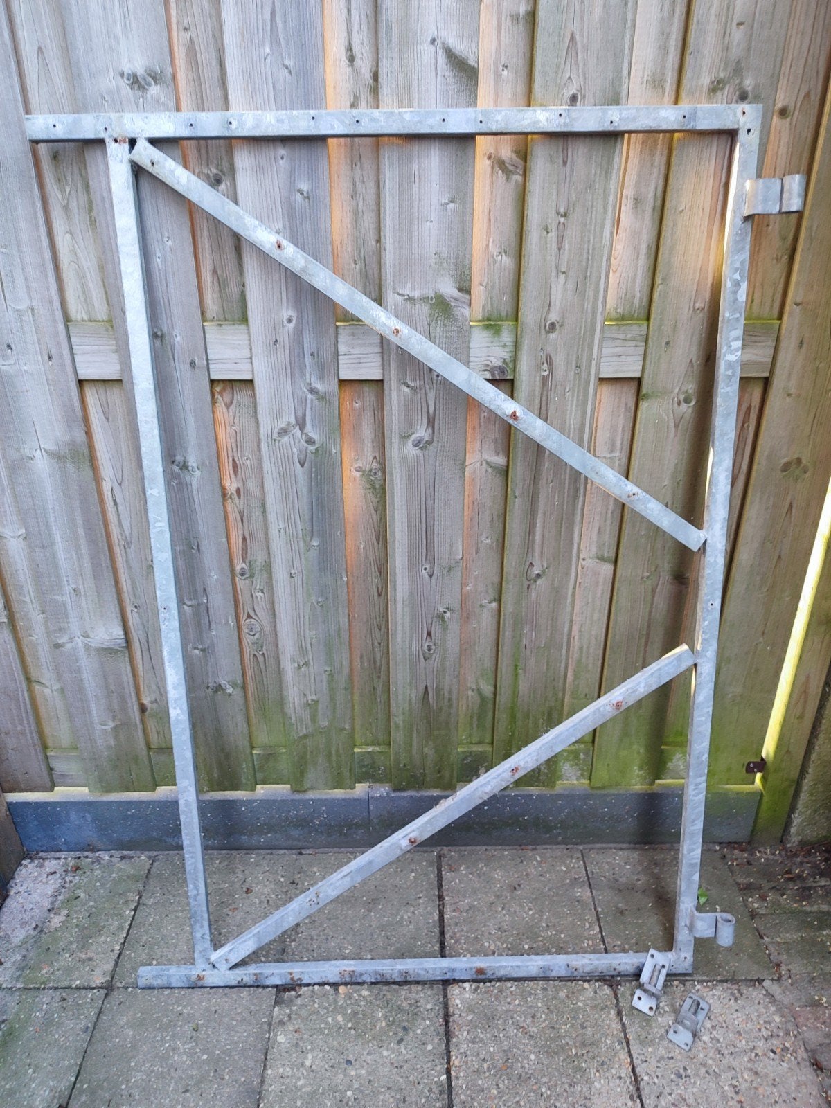 Schutting Poort frame gegalvaniseerd met 2 duimen, Ophalen, Minder dan 3 meter, IJzer, 1 tot 2 meter