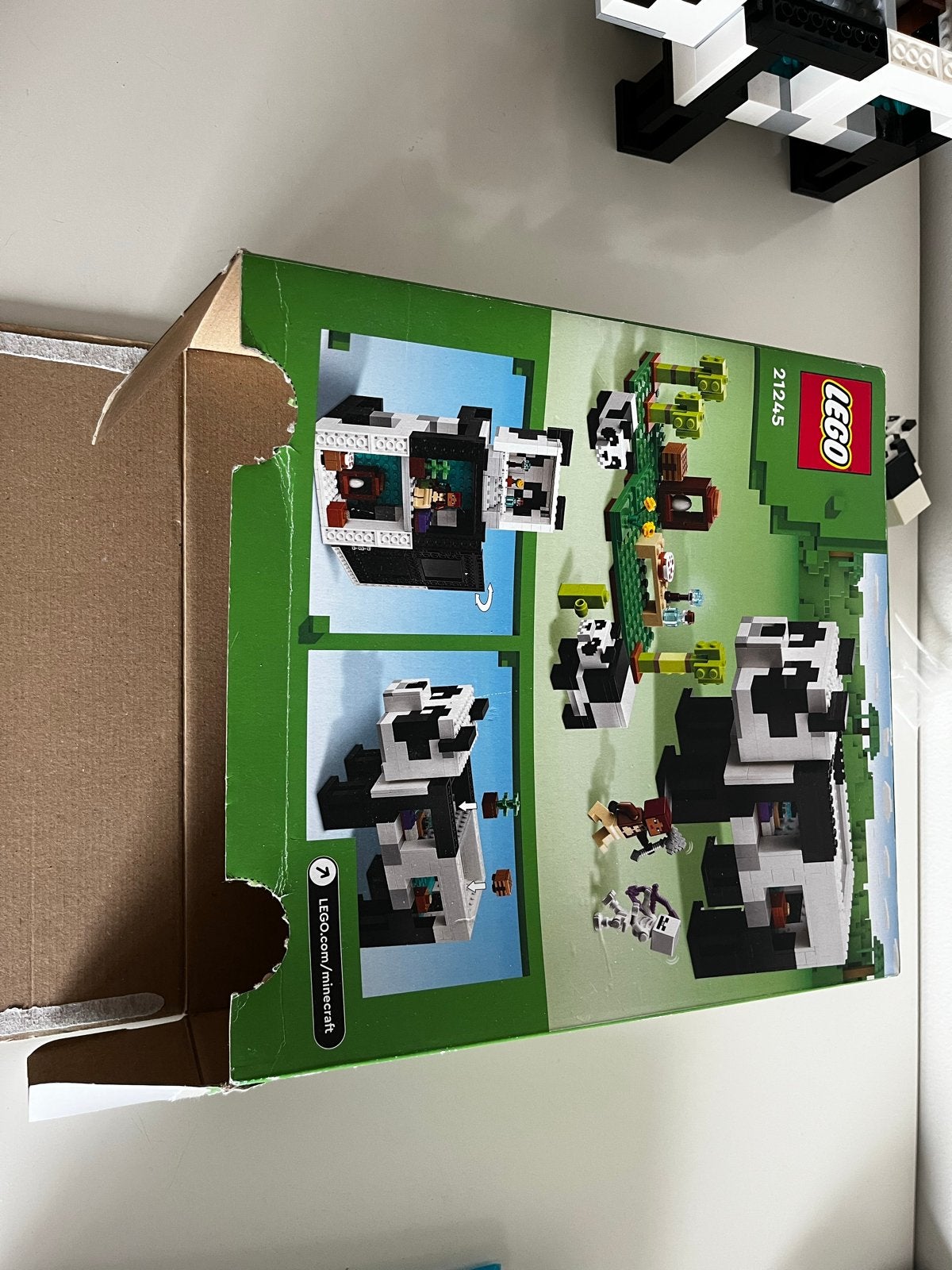 LEGO Minecraft De Panda Opvang 21245, Ophalen, Zo goed als nieuw, Overige merken