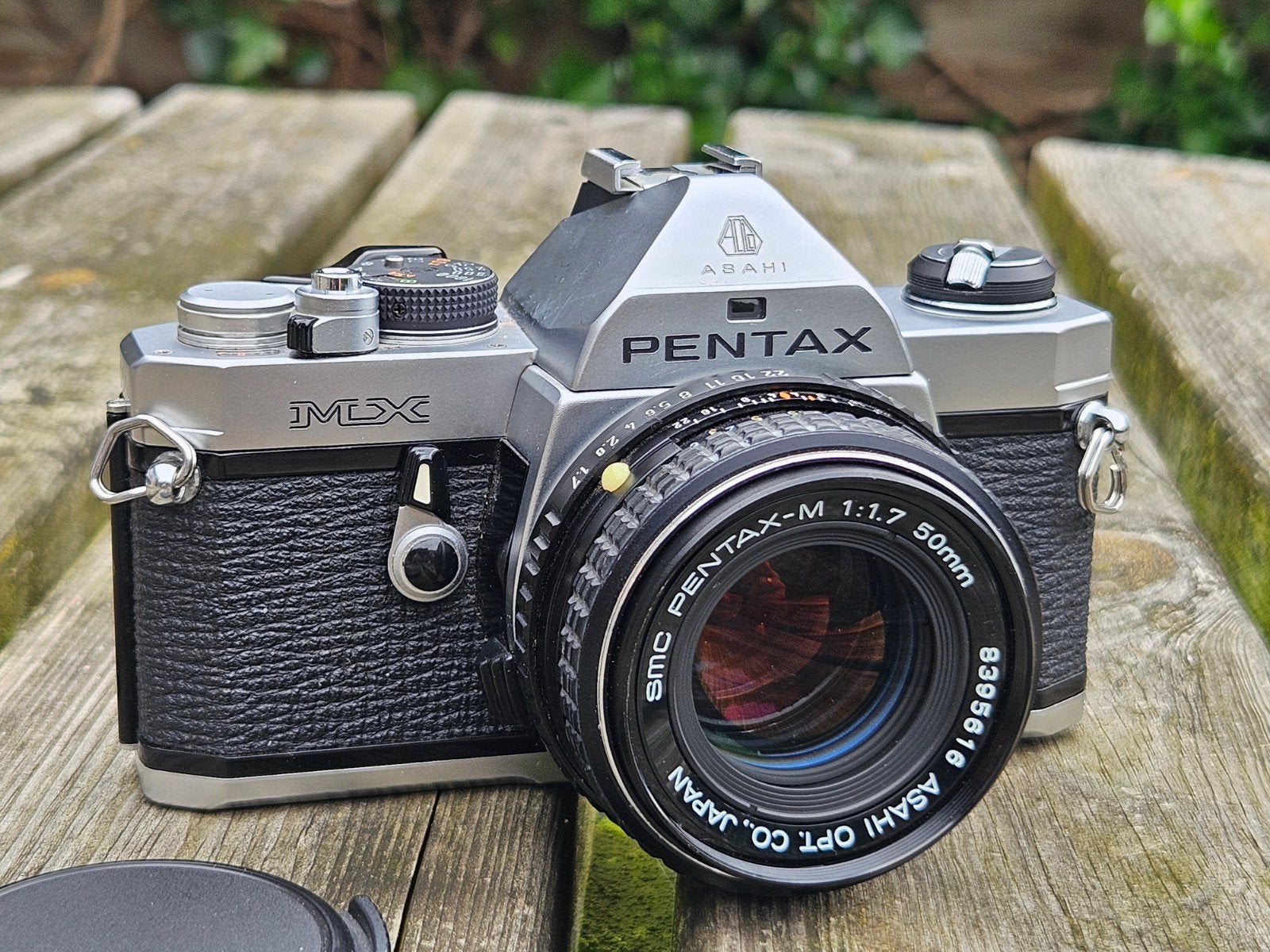 Pentax MX met SMC Pentax-M 50mm f/1.7, Ophalen of Verzenden, Gebruikt, Spiegelreflex, Pentax