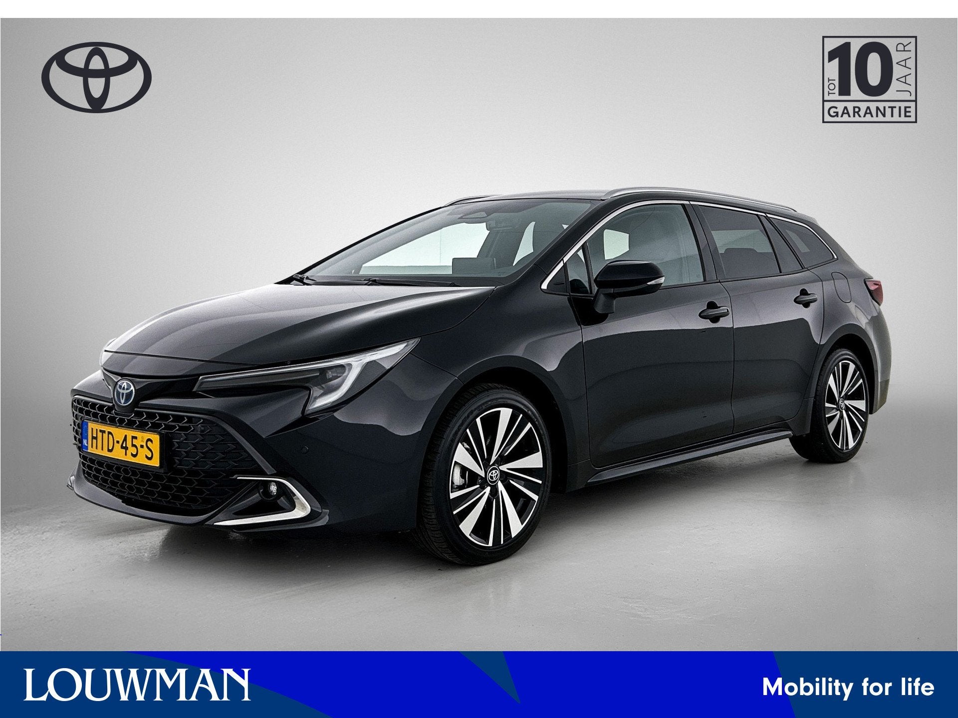 Toyota Corolla Touring Sports Hybrid 140 Dynamic | Half lede, 12 maanden, 450 kg, 4 cilinders, Zwart