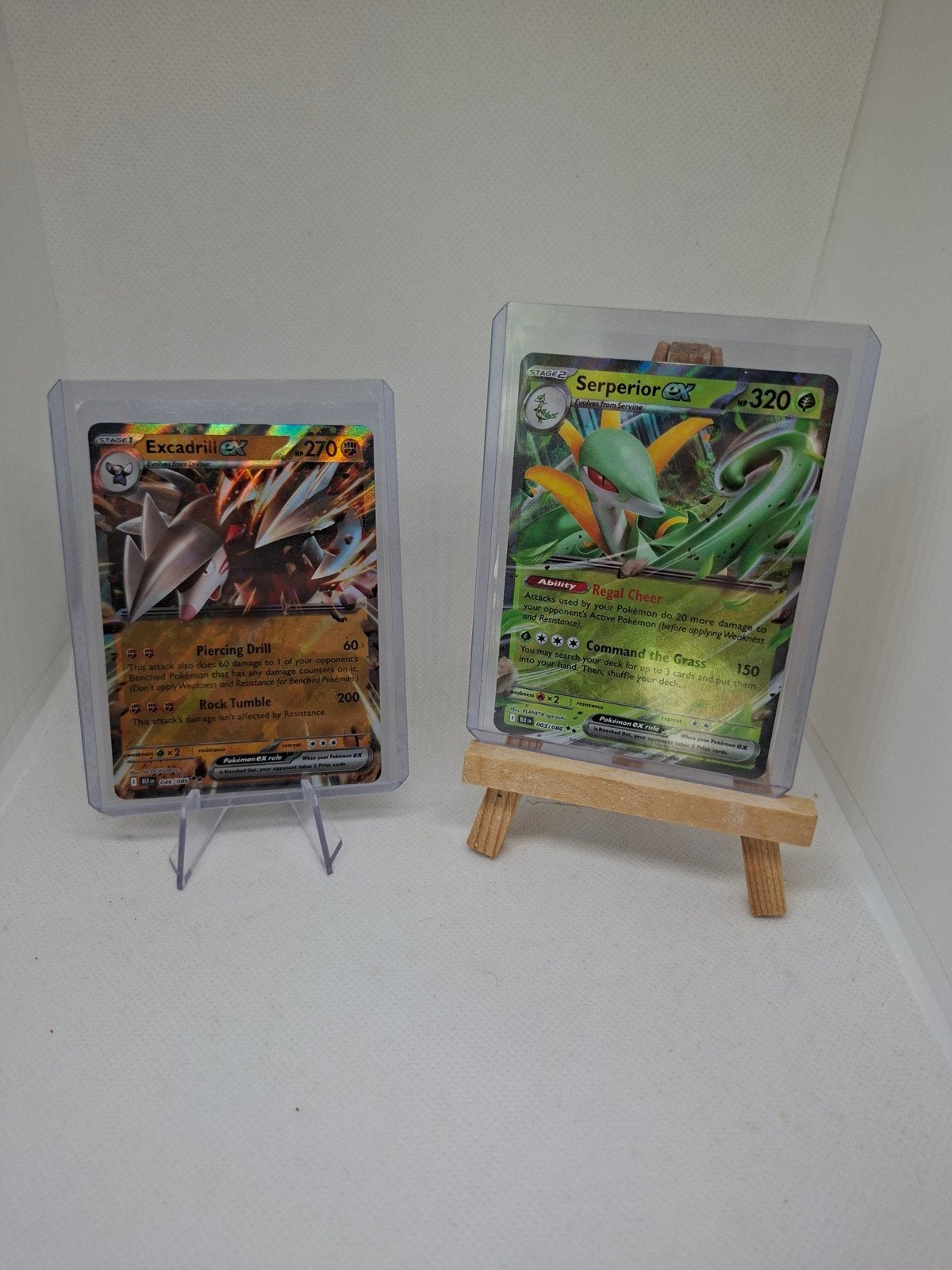 Pokemon kaarten Serperior (003/086) & Excadrill (046/086), Ophalen of Verzenden, Nieuw, Meerdere kaarten