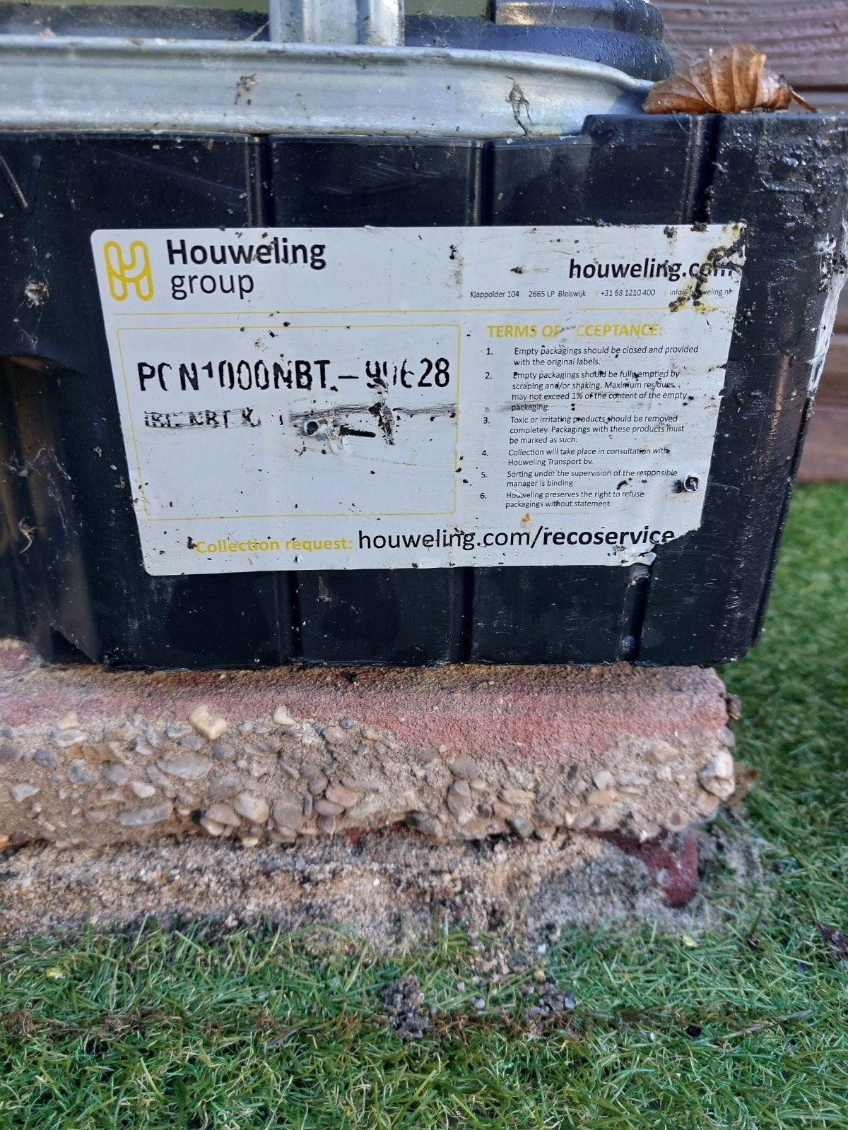 IBC Watertank 1000 liter - Gebruikt, Ophalen, Kunststof, Gebruikt, Met kraantje