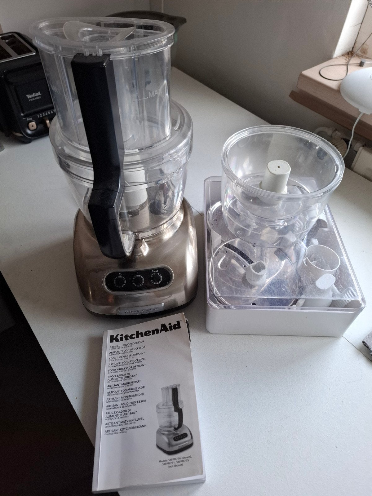 KitchenAid Artisan 5KFPM776 Food Processor, Witgoed en Apparatuur, Keukenmixers, 2 tot 3 liter, Ophalen, Zo goed als nieuw, 3 snelheden of meer