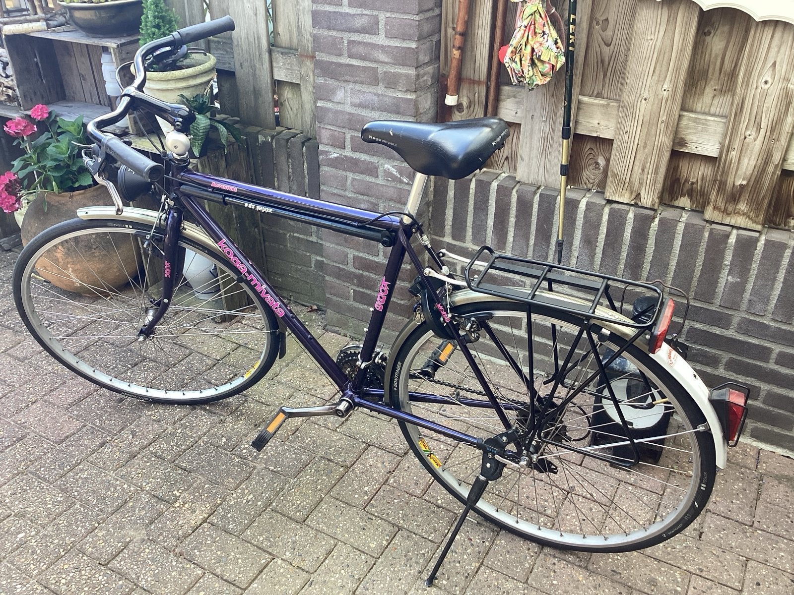 Koga-Miyata Zeven SP-4 herenfiets- Paars kleine maat, 28 inch, Velgrem, Ophalen of Verzenden, Koga Miyata
