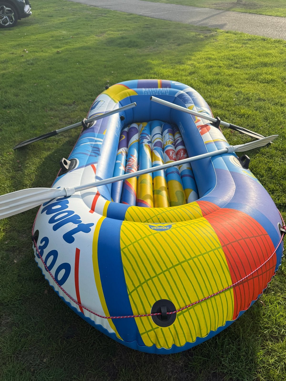 Opblaasboot Sport 300 met peddels…, Watersport en Boten, Ophalen, Zo goed als nieuw