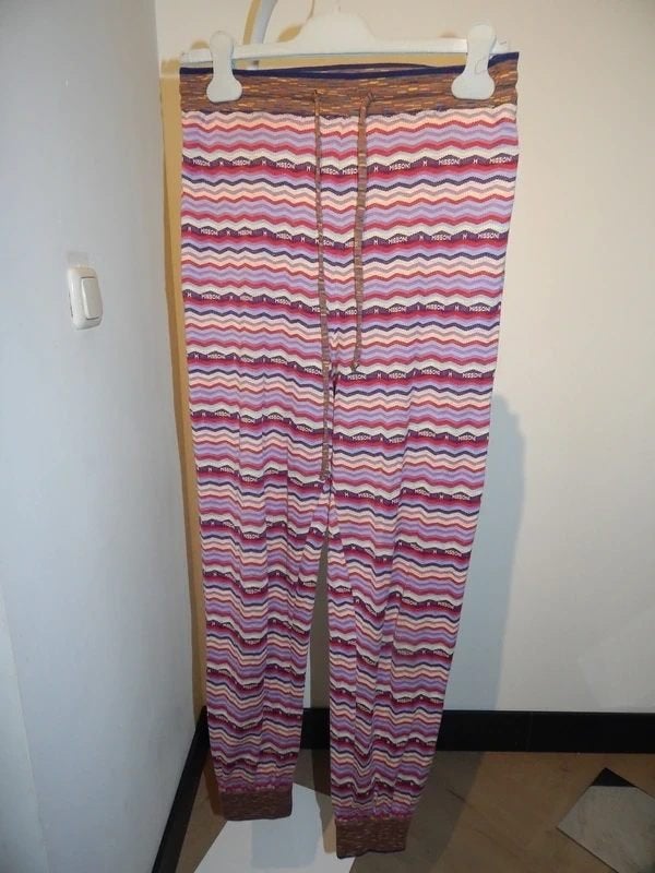 Missoni broek kleurrijk gestreept merk in de stof jogger S, Overige kleuren, Verzenden, Missoni, Maat 36 (S)