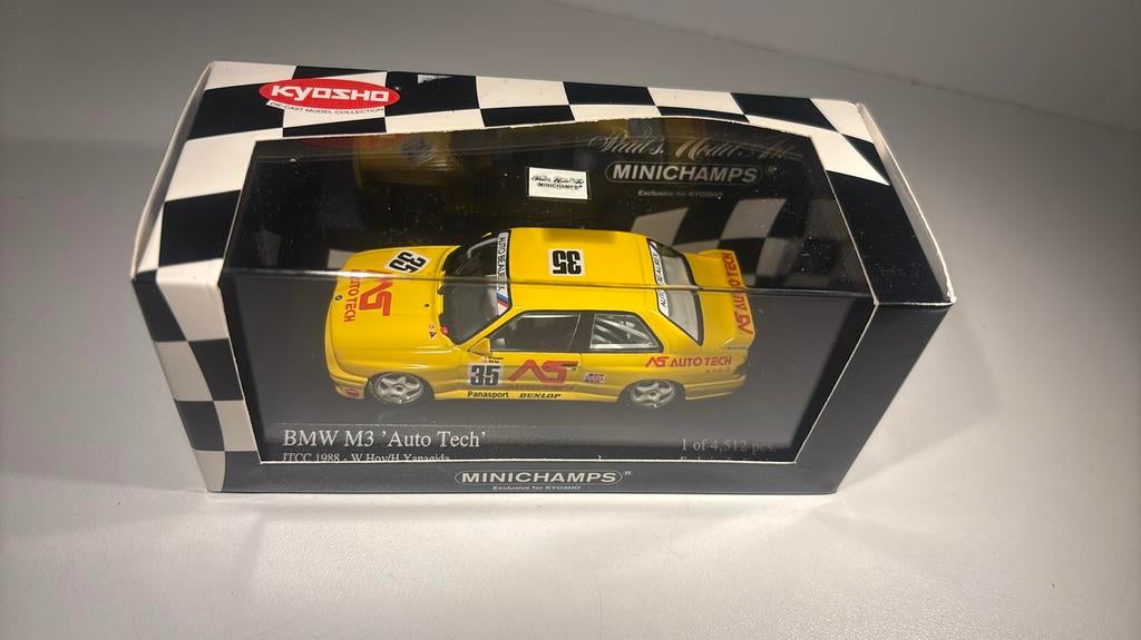 Bmw m3 auto tech jtcc 1988 minichamps / Kyosho 1.43, Hobby en Vrije tijd, Modelauto's | 1:43, Auto, Ophalen of Verzenden, MiniChamps