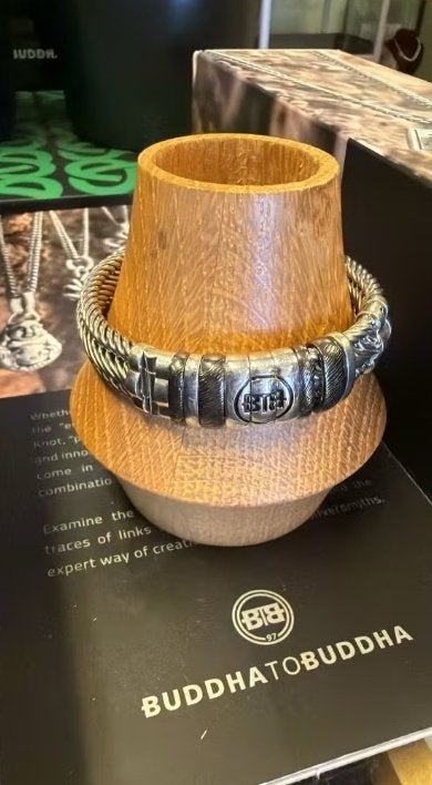 BUDDHA TO BUDDHA ARMBAND TYPE 167 F EDWIN SMALL LIM € 399,95, Sieraden, Tassen en Uiterlijk, Ophalen of Verzenden, Nieuw, Zilver