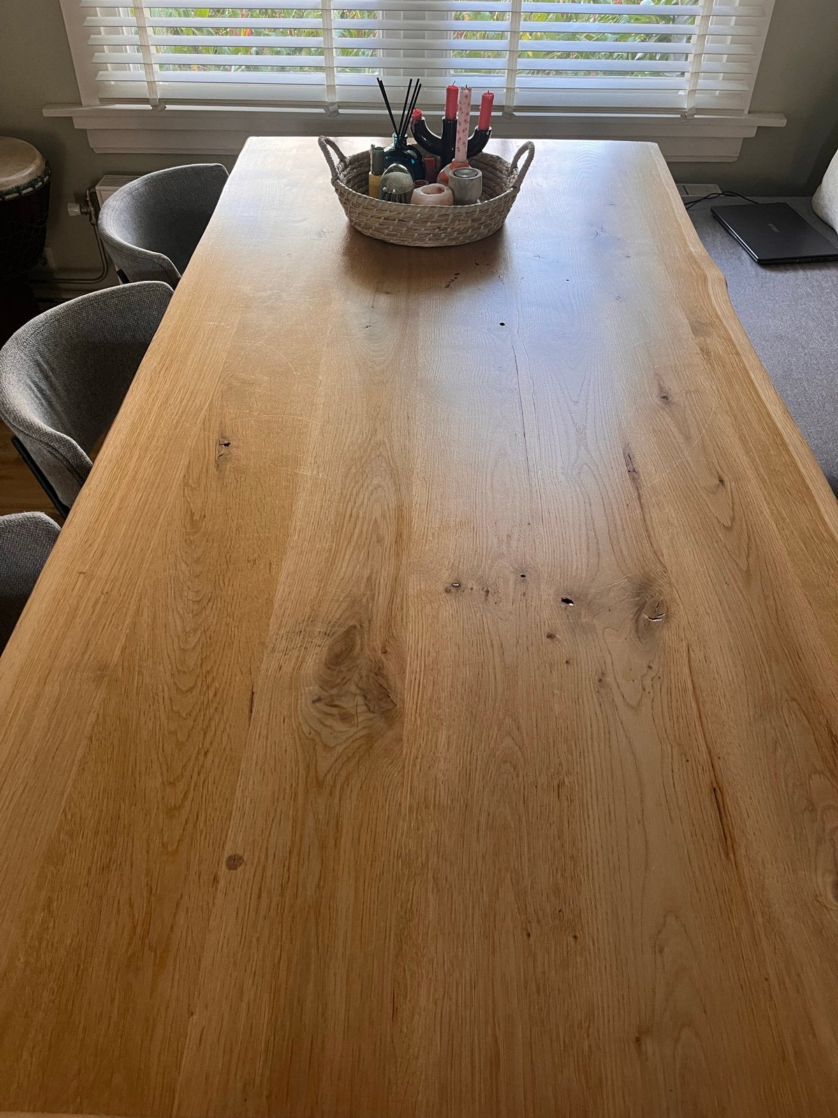 Woood Eikenhouten eettafel 100x200 cm, Ophalen, Gebruikt, Eikenhout, 50 tot 100 cm