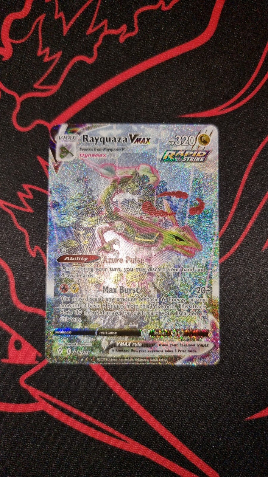 Rayquaza vmax evs218 packfresh, Hobby en Vrije tijd, Verzamelkaartspellen | Pokémon, Ophalen of Verzenden, Nieuw