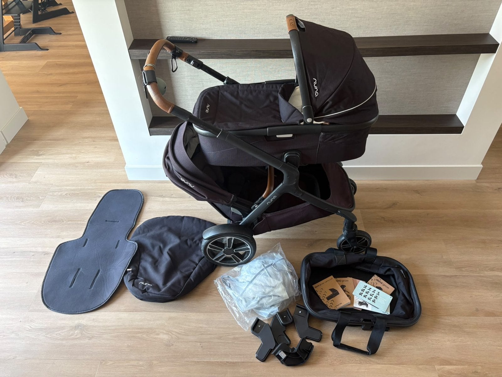 Nuna Demi Grow Kinderwagen - Compleet met accessoires, Ophalen, Gebruikt, Overige merken, Zonnekap