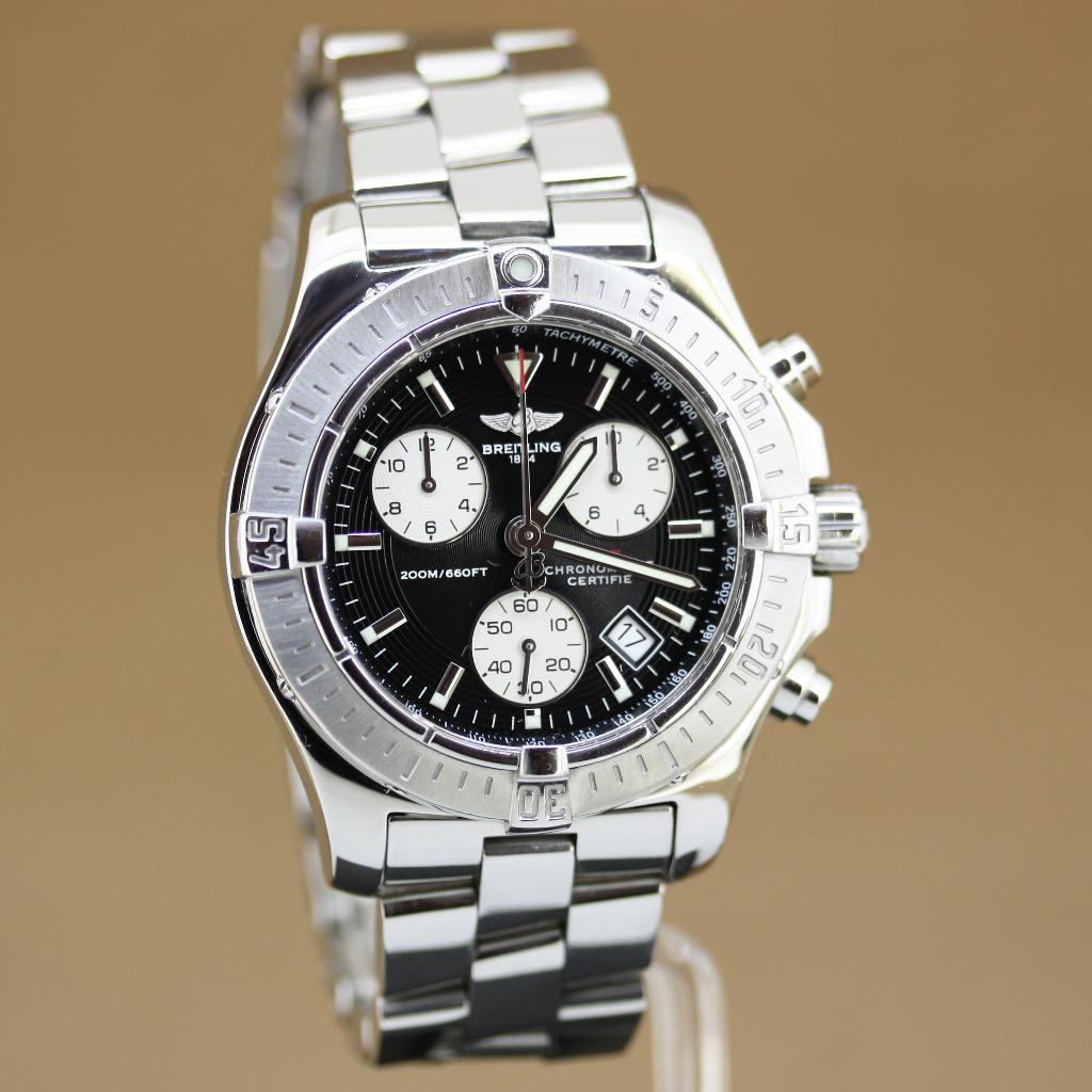 Breitling Colt Chronograph 41 Ref. A73380, Staal, Gebruikt, Staal, Breitling