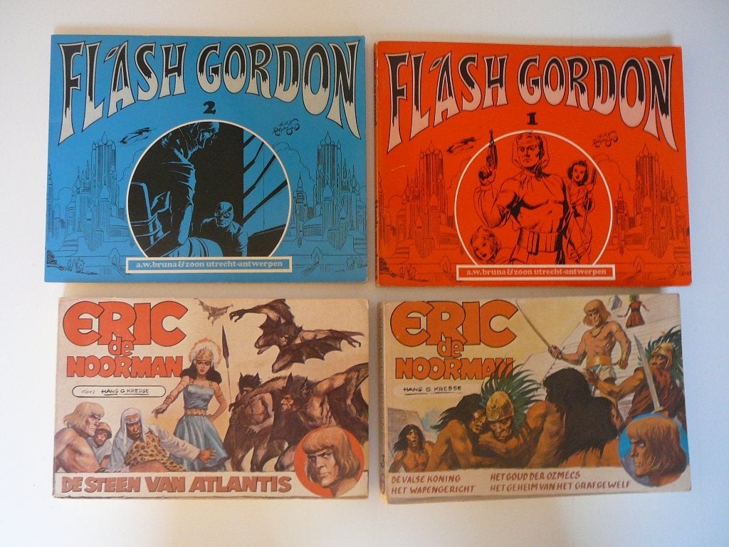Eric de noorman en Flash Gordon, Gelezen, Verzenden, HANS G. KRESSE, Meerdere stripboeken