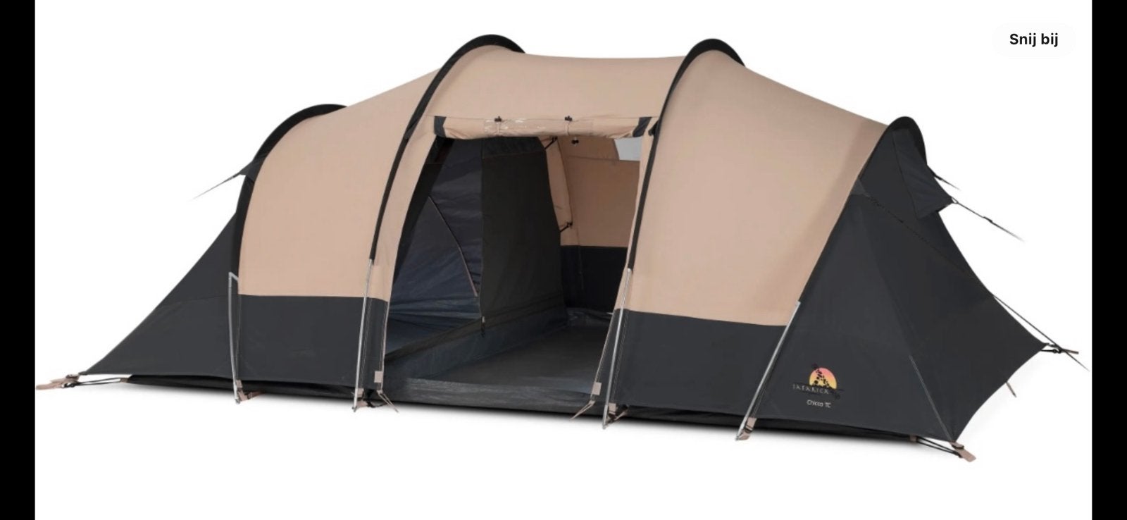 Safarica Chicco 2 TC vis-à-vis tent., Caravans en Kamperen, Tenten, Ophalen, Zo goed als nieuw, Tot en met 2