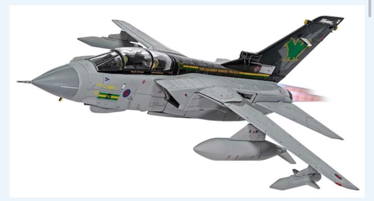 Corgi AA33620 Tornado GR4 RAF, ZG775,  Retirement Scheme,, 1:72 tot 1:144, Zo goed als nieuw, Vliegtuig, Ophalen