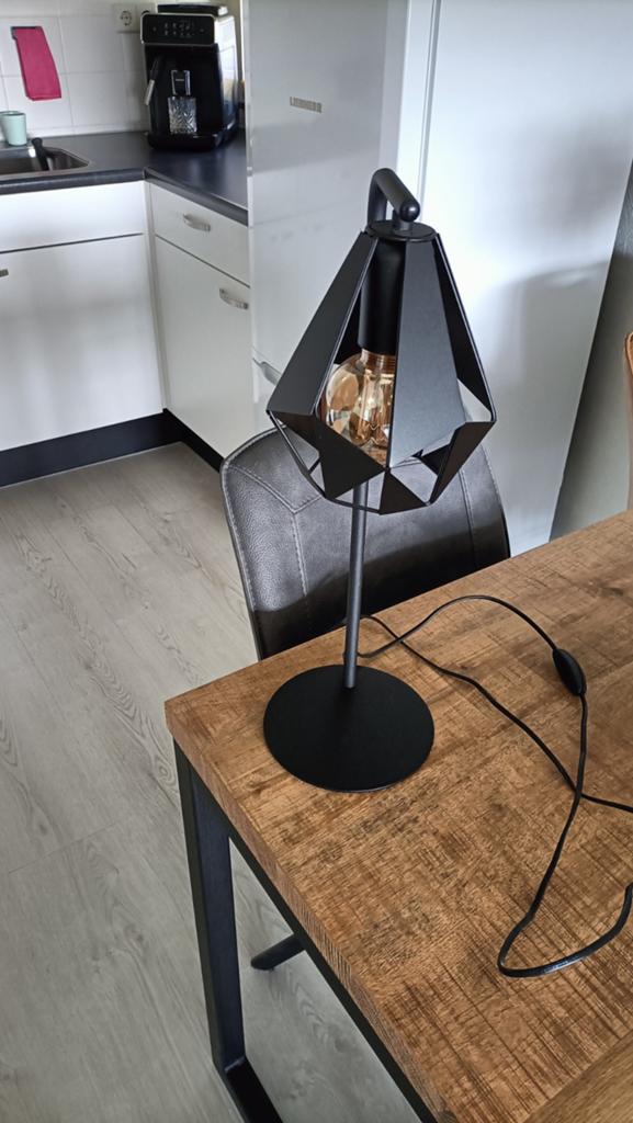 Mooie metalen schemerlamp, Ophalen, Zo goed als nieuw