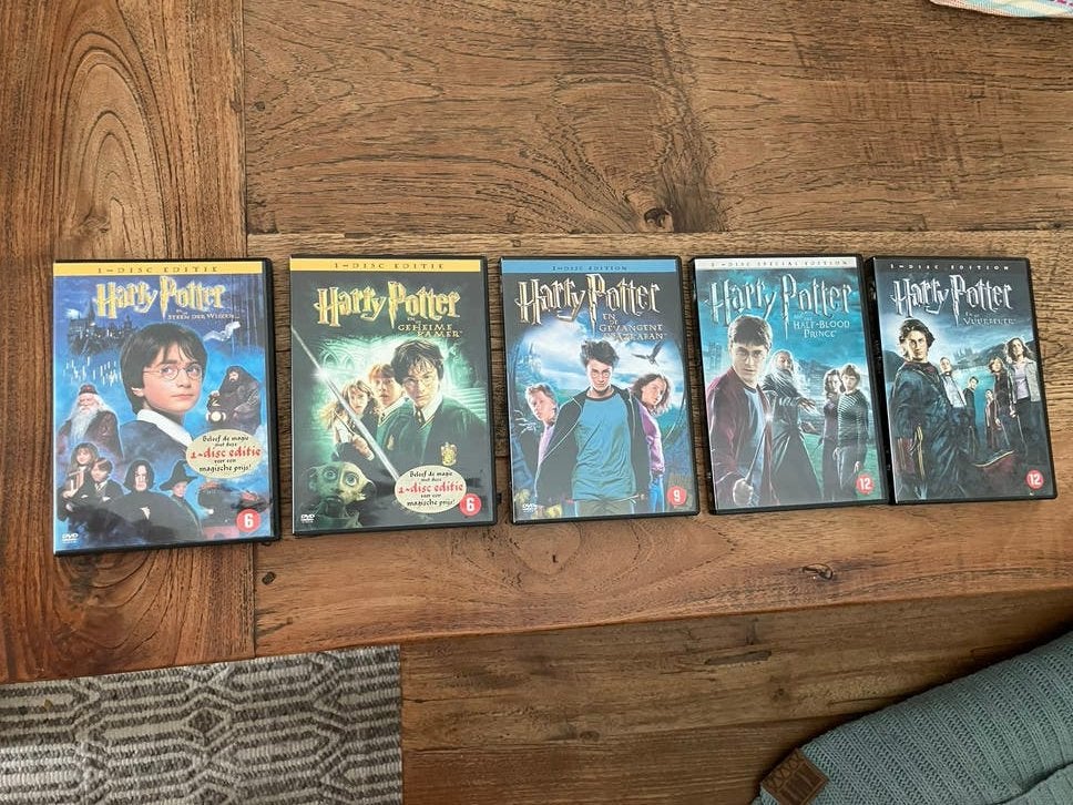 Harry Potter DVD Collectie - 5 stuks, Vanaf 12 jaar, Ophalen of Verzenden, Gebruikt