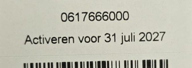 MOOI NUMMER 0617666000, Telecommunicatie, Prepaidkaarten en Simkaarten, Ophalen of Verzenden, Nieuw, KPN, Simkaart