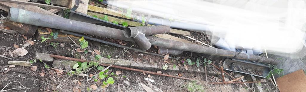Koperen dakgoot en hemelwaterafvoer, Ophalen, Overige materialen, Gebruikt, 6 meter of meer