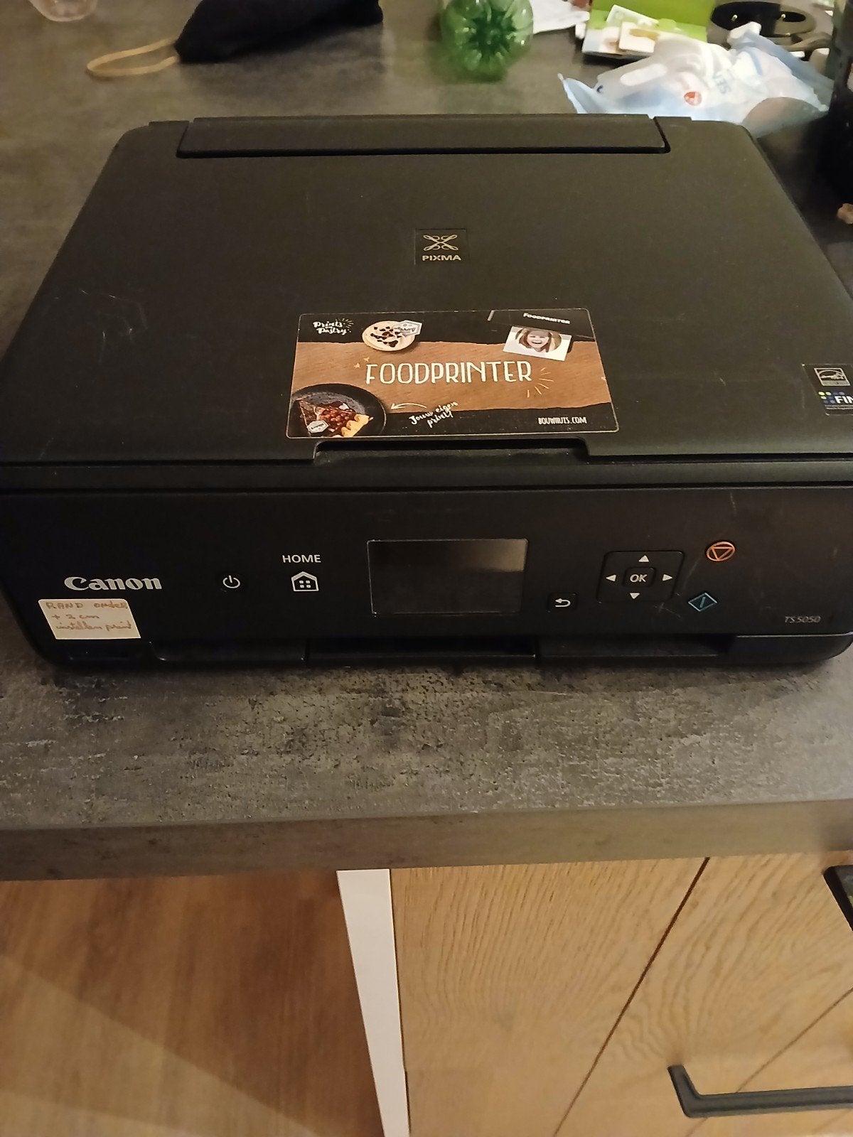 Canon Pixma TS5050 Foodprinter + 3 Frosty Sheets, Ophalen, Gebruikt, Kleur printen, Canon