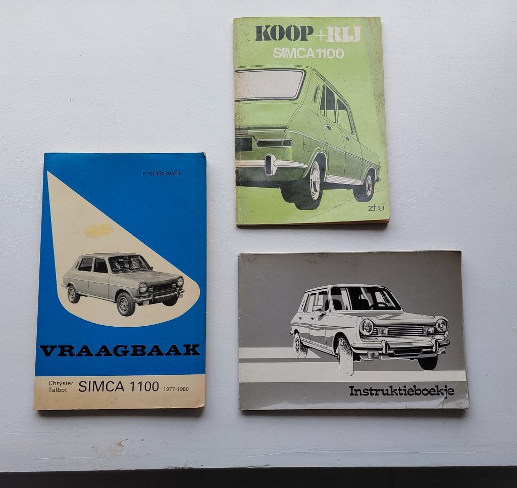 Instructieboekjes Simca 1100, Ophalen of Verzenden