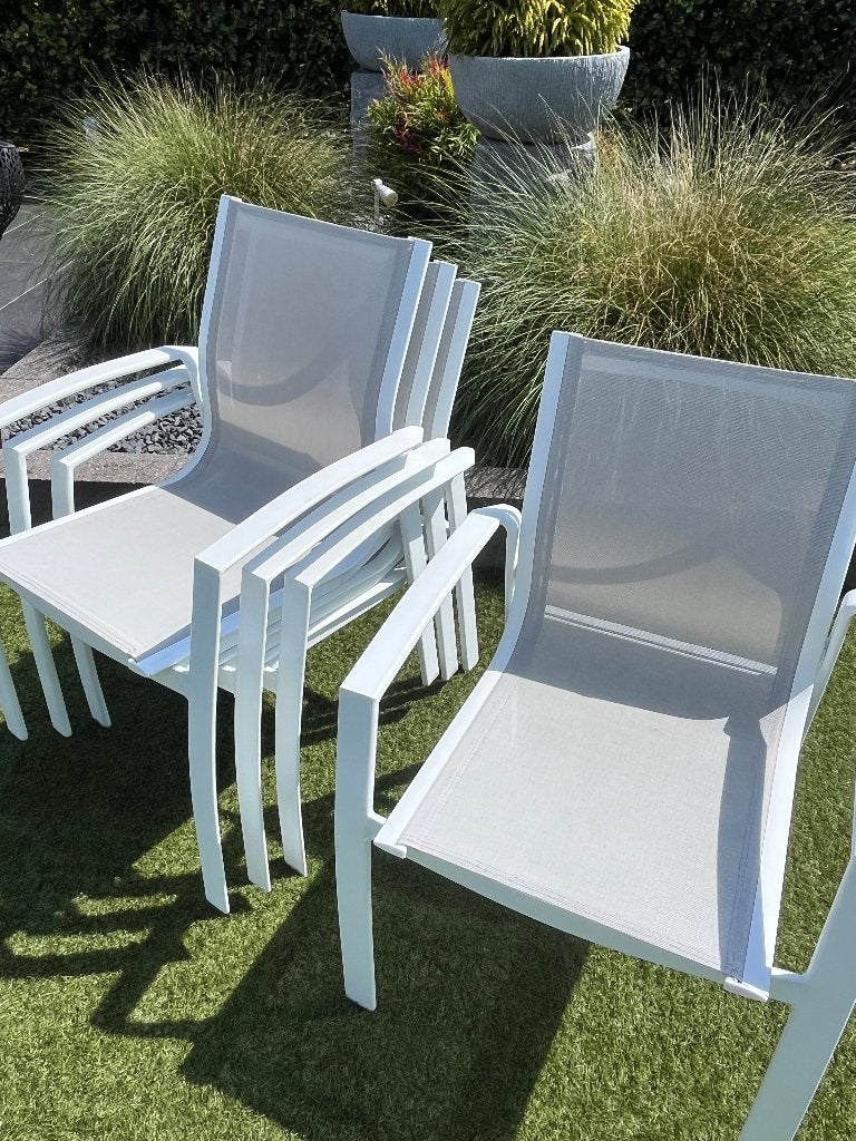 tuinstoelen, Ophalen, Gebruikt, Aluminium, Stapelbaar