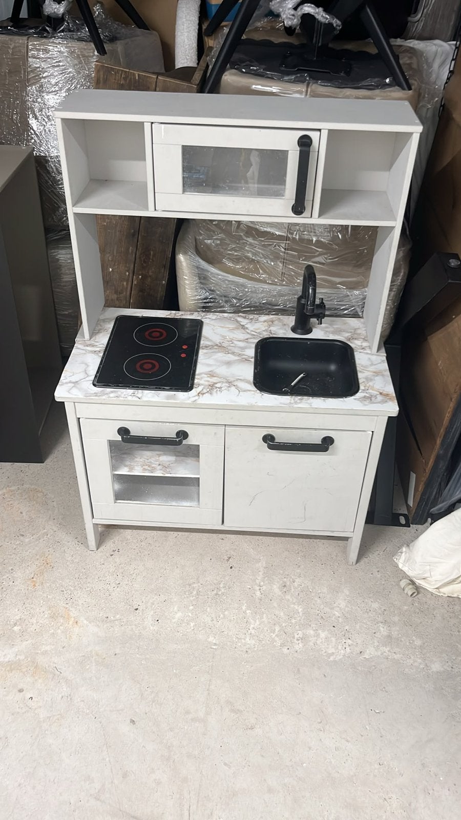 IKEA kinderkeuken met marmerlook zelf opgepimpt, Ophalen of Verzenden, Gebruikt, Jongen of Meisje