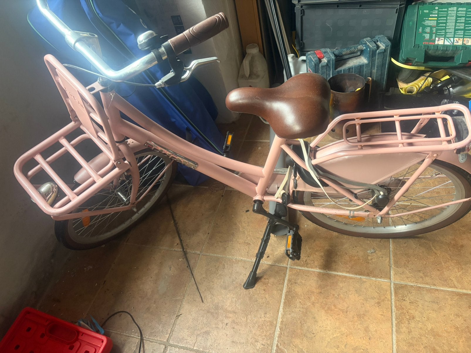 Zo goed als nieuwe meiden kinder fiets te koop, Ophalen, 22 inch, Velgrem, Koning volendam