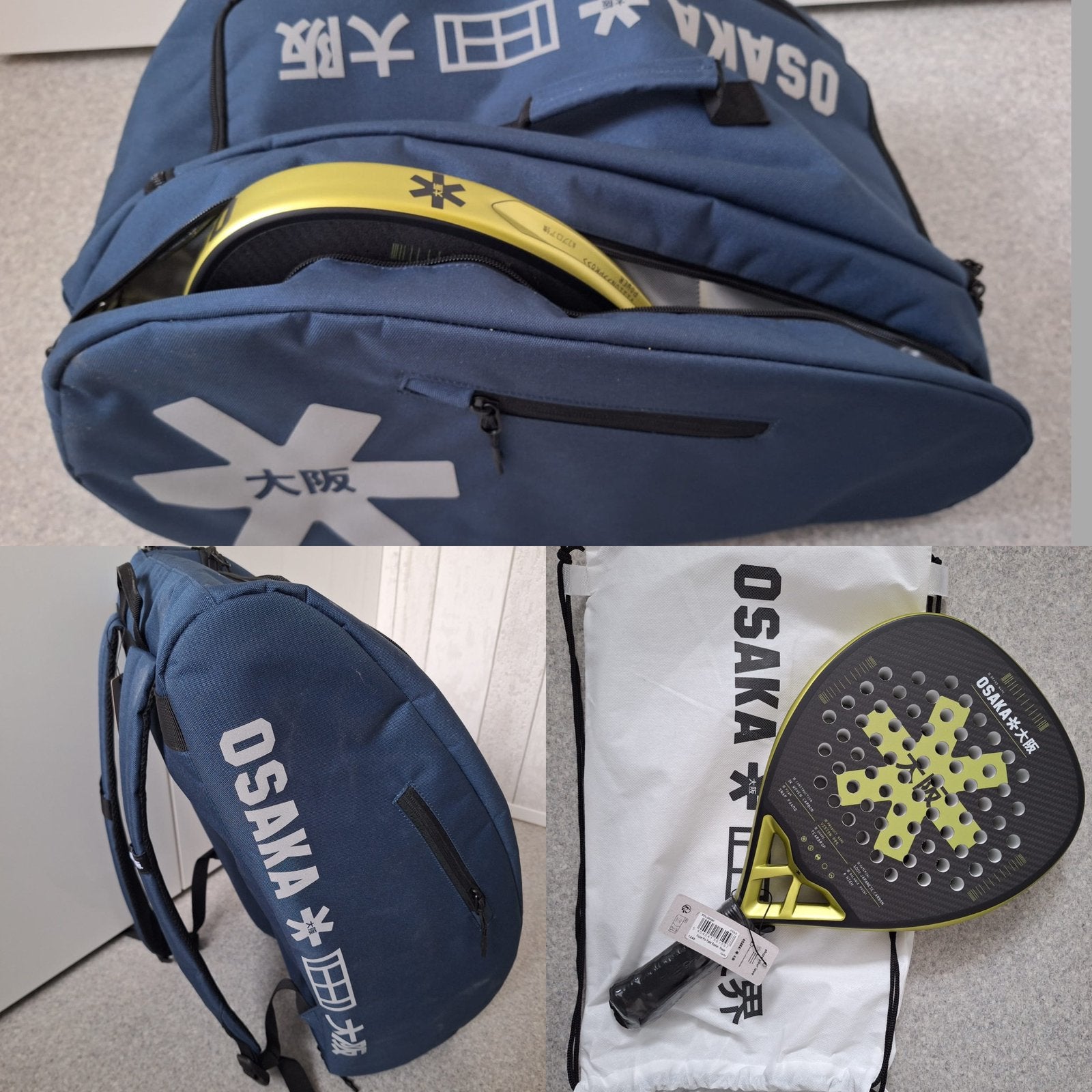 GLOEDNIEUW Osaka padelracket en tas, Ophalen of Verzenden, Nieuw, Padelracket
