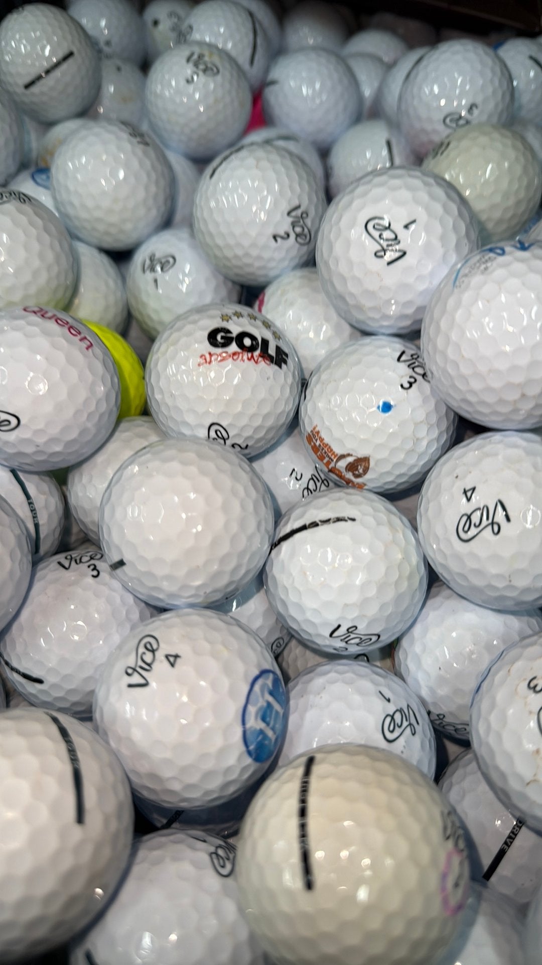 Vice tour drive golfballen AAAA kwaliteit 50 stuks, Ophalen of Verzenden, Zo goed als nieuw, Bal(len)