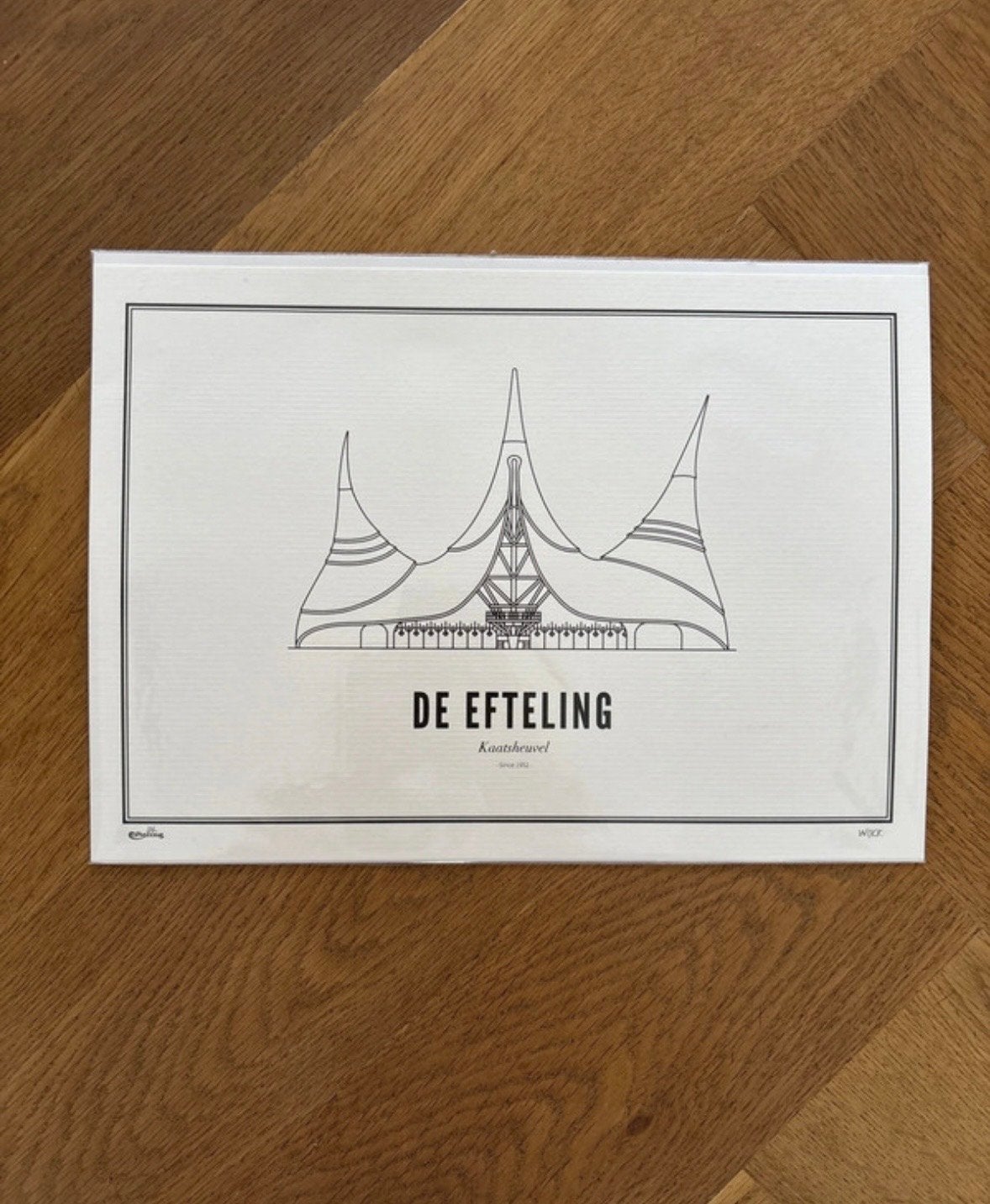 WIJCK Efteling poster 21x30cm - nieuw in folie, Ophalen of Verzenden, Nieuw, Overige typen