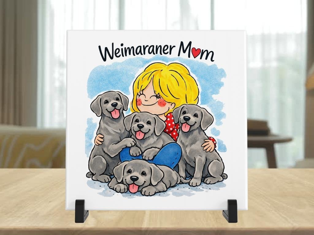 Weimaraner Mom Tegel - Blond Stijl, Verzenden, Nieuw