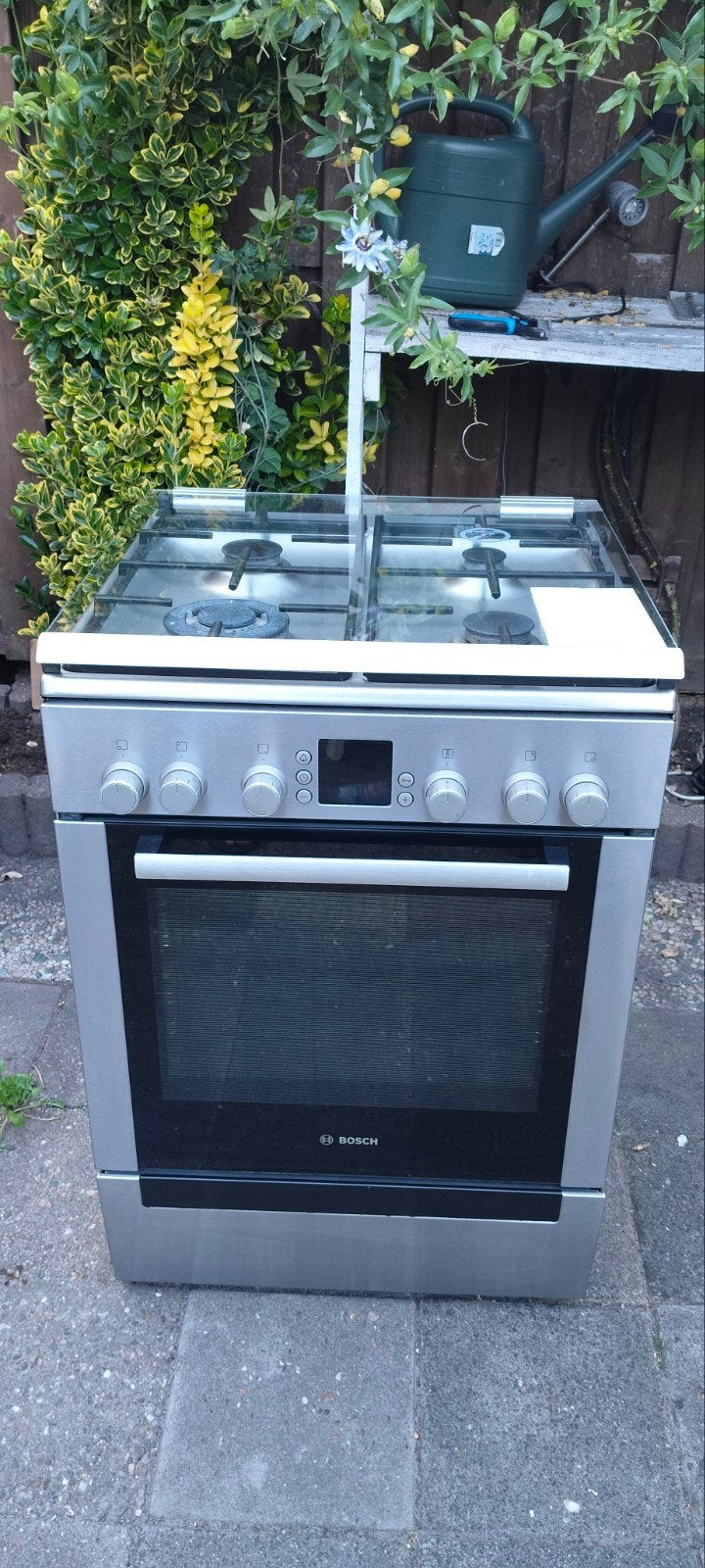 Bosch Vrijstaand Gasfornuis met Oven - kapot display, Gebruikt, 60 cm of meer, Gas, Vrijstaand