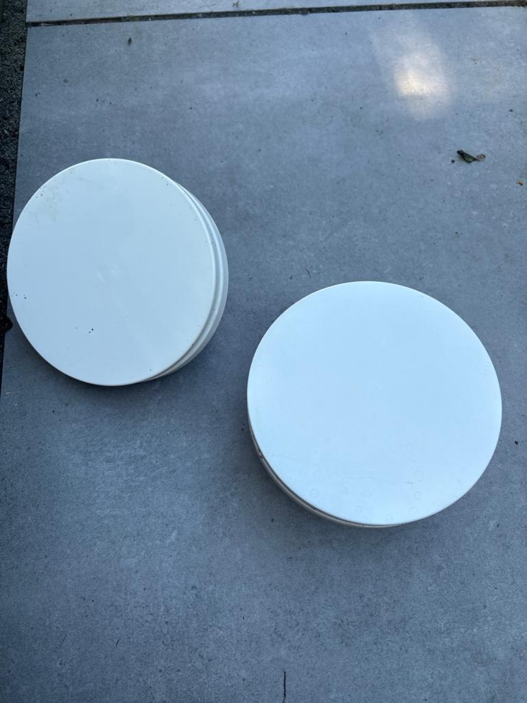 2x Ventilatie Roosters Wit - Gebruikt, Ophalen, Gebruikt