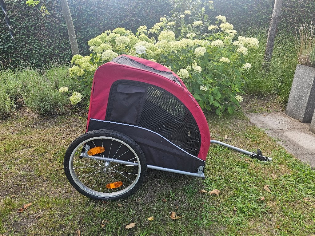 Hondenfietskar Trixie Large Rood met zwart, Trixie, Ophalen of Verzenden, Gebruikt, Hondenfietskar