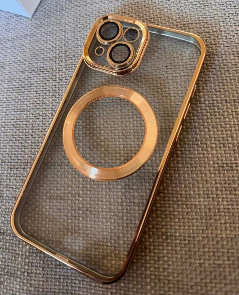 Nieuw Rose Gouden Hoesje voor iPhone 13, Kunststof, IPhone 13, Goud, Nieuw