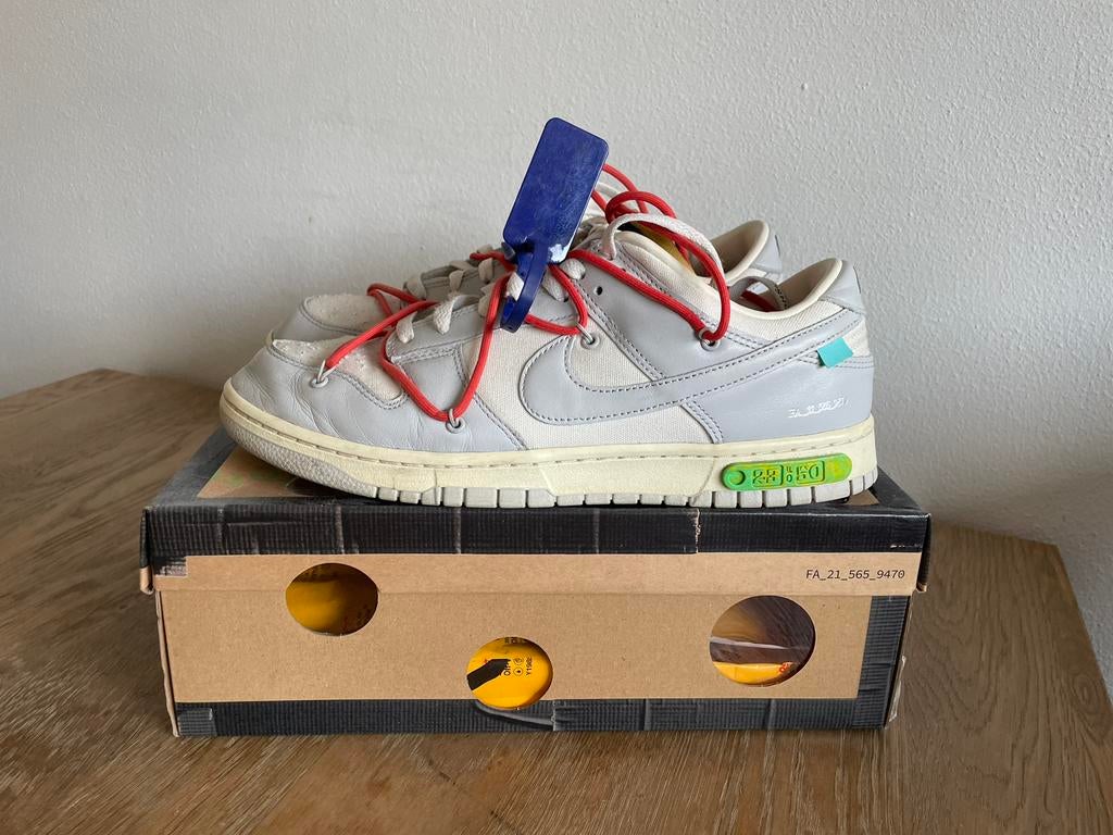 Nike Dunk Low Off White Maat 46, Kleding | Heren, Schoenen, Ophalen of Verzenden, Zo goed als nieuw, Sneakers of Gympen