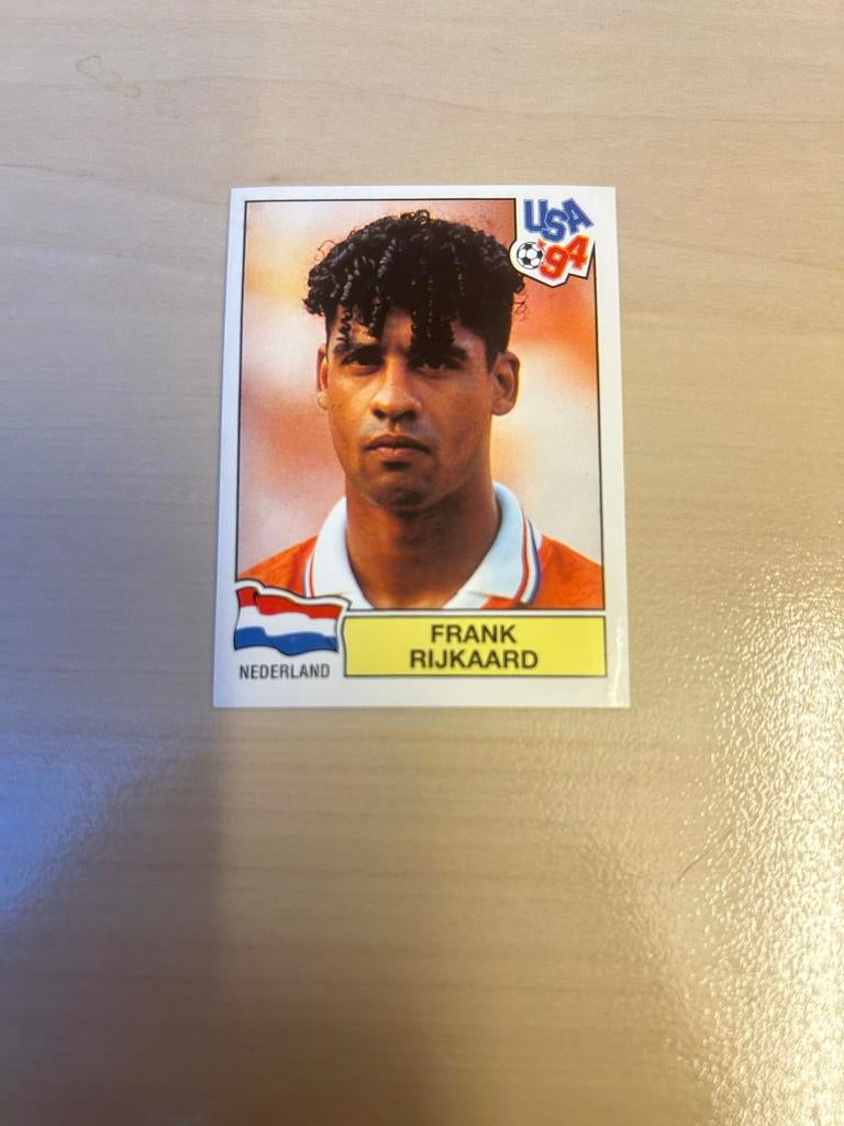Frank Rijkaard Panini Sticker USA 94 - Nederland, Verzamelen, Ophalen of Verzenden, Zo goed als nieuw, Overige sporten, Poster, Plaatje of Sticker