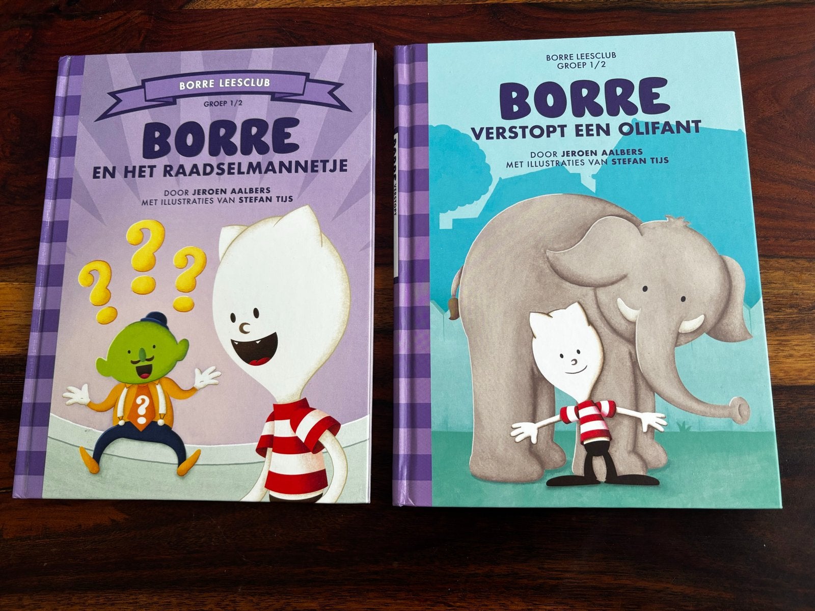 Borre Leesclub Boeken: 'Raadselmannetje' & 'Olifant', Boeken, Ophalen of Verzenden, Zo goed als nieuw, Fictie algemeen
