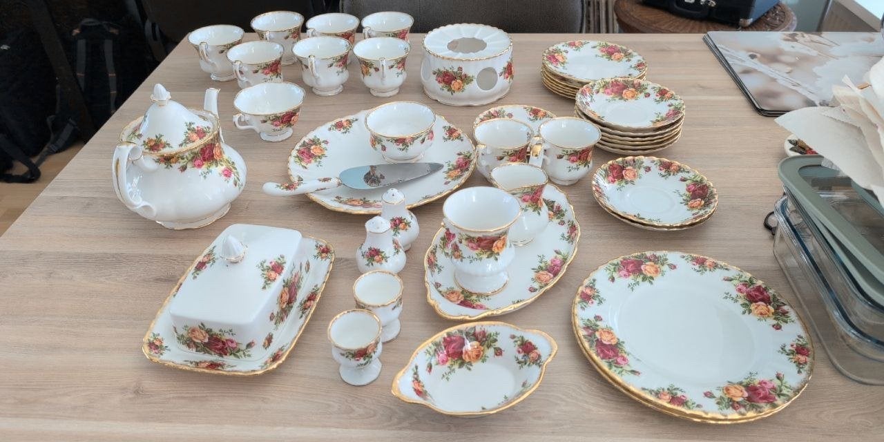 Royal Albert Old Country Roses Servies - Uitgebreide set, Ophalen, Vintage, Zo goed als nieuw, Royal Albert