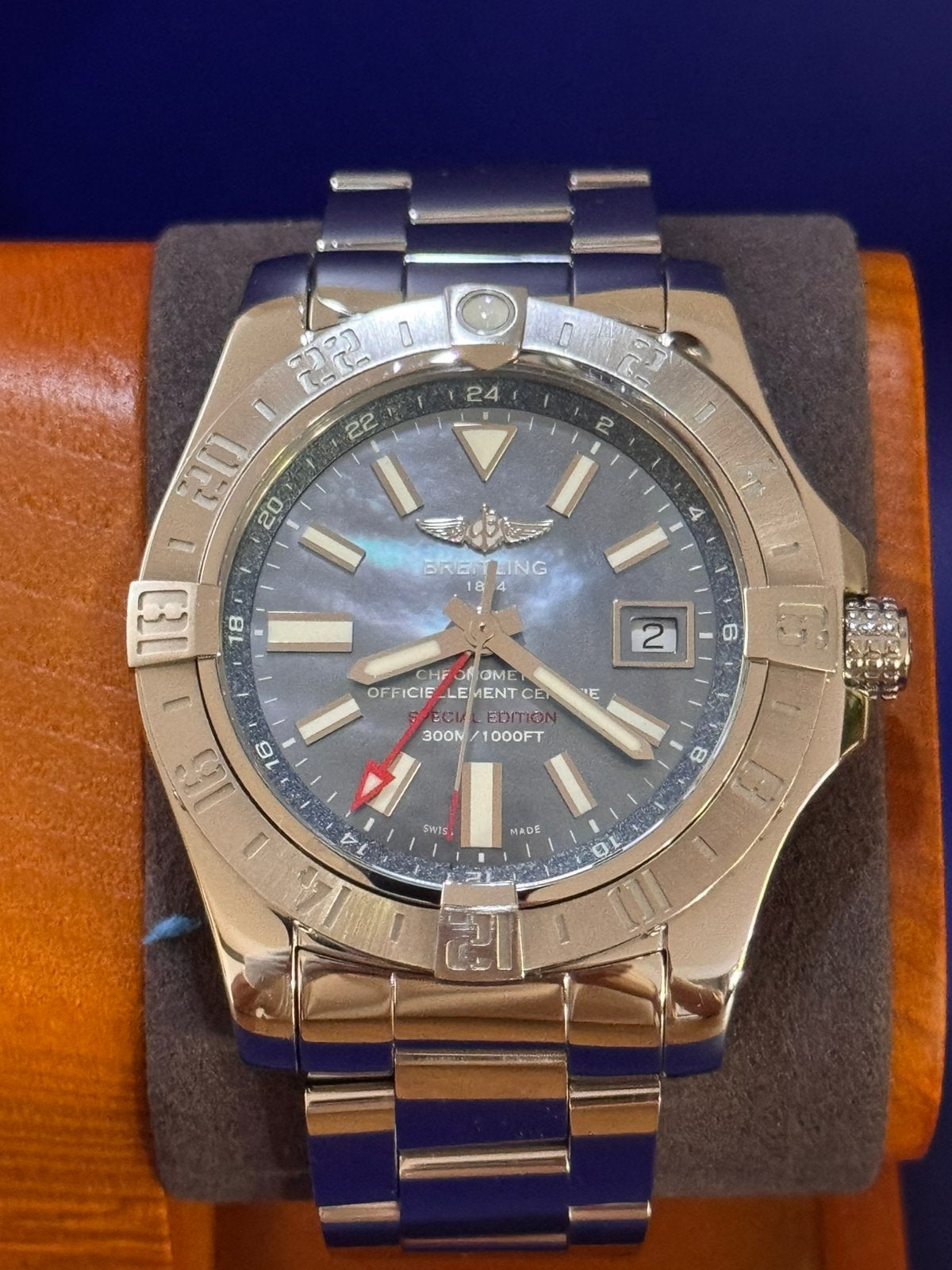 Breitling Avenger II GMT A32390, Verzenden, Zo goed als nieuw, Staal, Breitling
