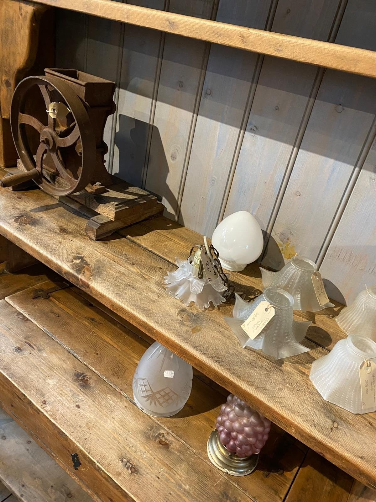 Stoere Landelijke Open Kast Sidetable met Drie Planken, Ophalen
