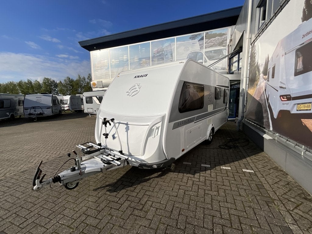 Knaus Sudwind Silver Selection 500 FU LEVELSYSTEEM-MOVER-AIR, Caravans en Kamperen, Reservewiel, Rondzit, Bedrijf, Lengtebed