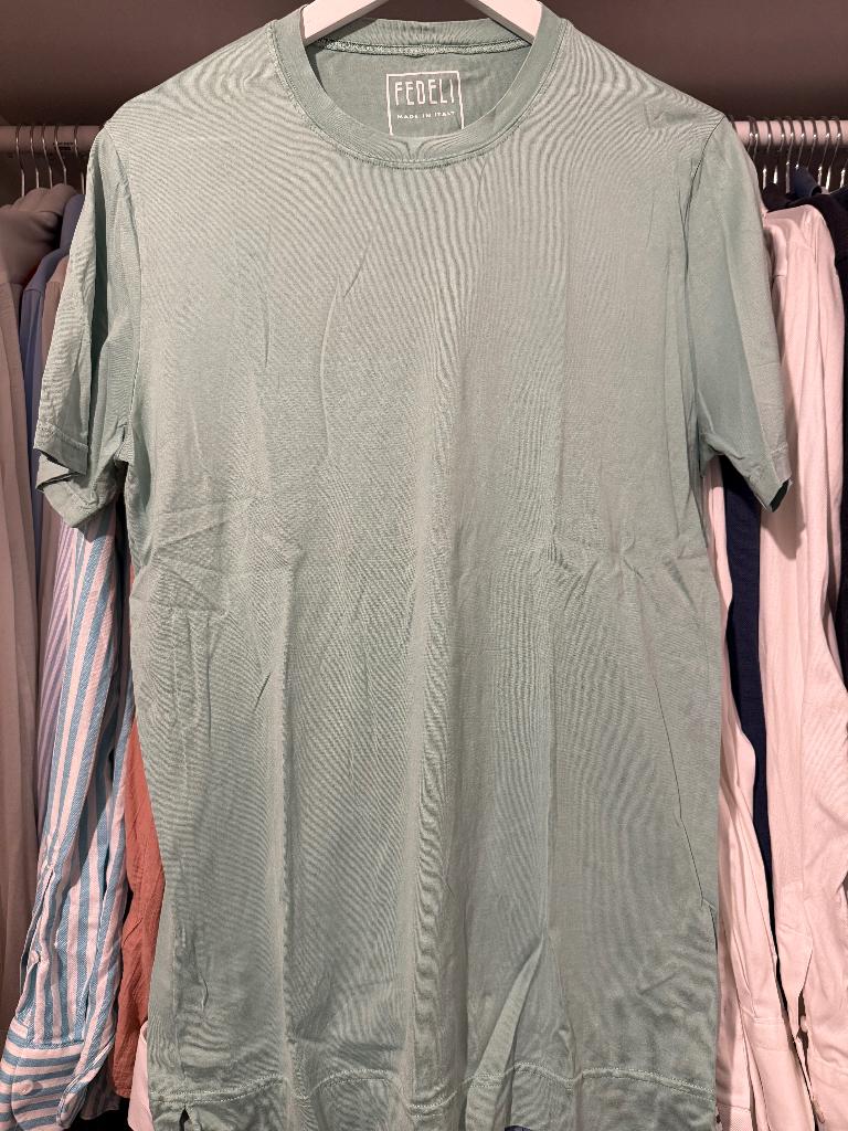 Fedeli licht groen t-shirt 50, Ophalen, Gedragen, Maat 48/50 (M), Groen