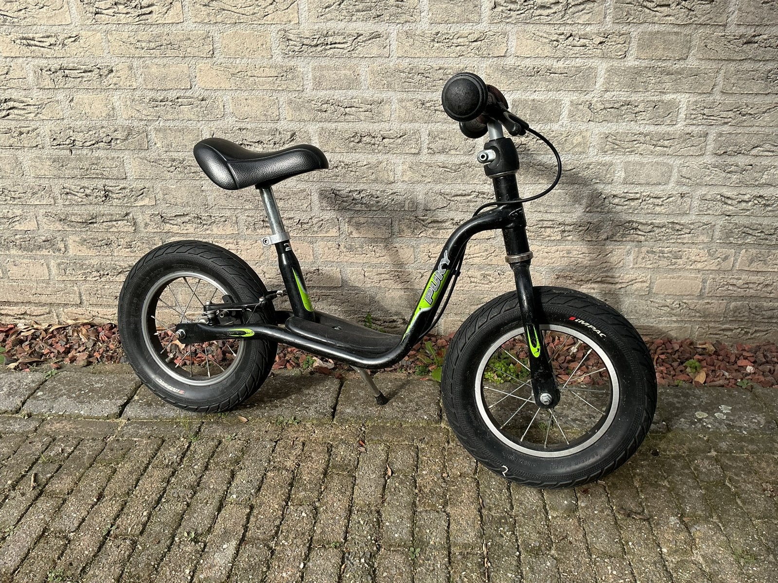 Puky Loopfiets Zwart/Groen voor kinderen 3-4 jaar