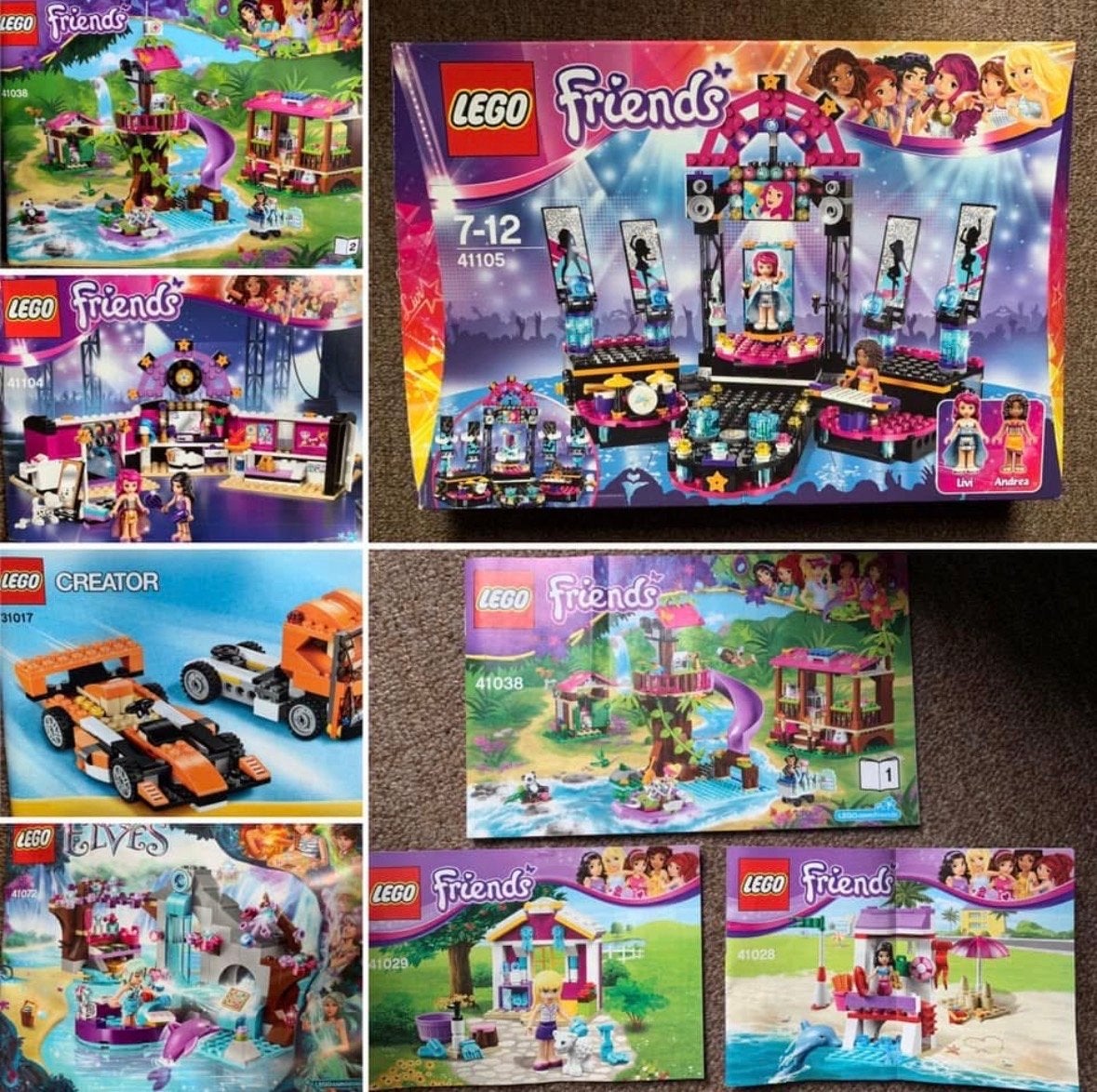 Diverse LEGO Friends, Creator en Elves sets, Ophalen, Gebruikt