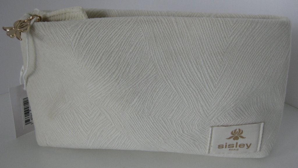 Sisley Paris Toilettas beige velours 21 x 14 cm, Ophalen of Verzenden, Nieuw, Beige, Dame