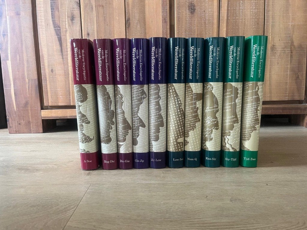 10 delige "Moderne Encyclopedie van de Wereldliteratuur", Ophalen, Complete serie, Diverse auteurs, Zo goed als nieuw