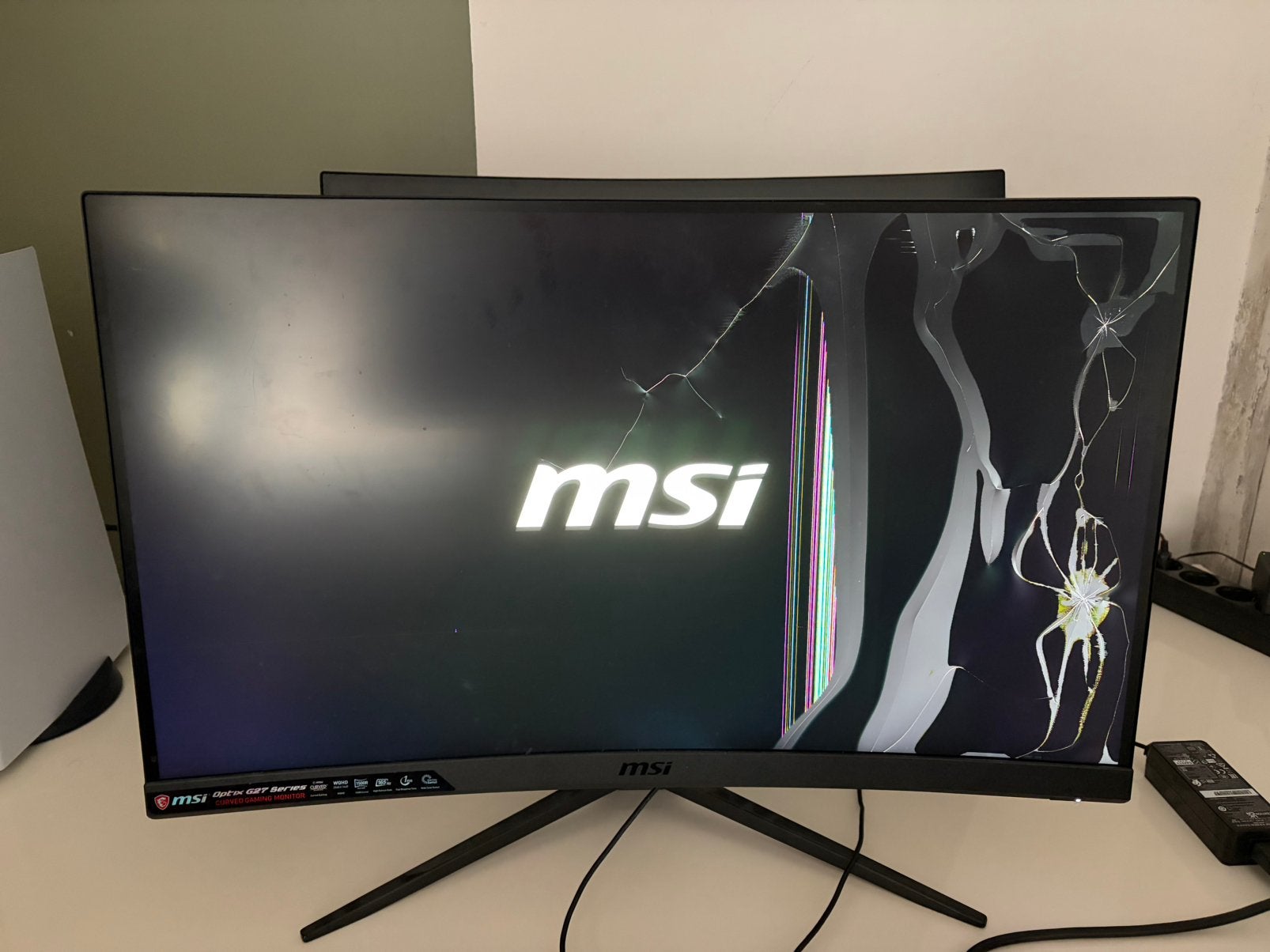Defect msi optix G27 curved monitor 165hz, Computers en Software, Curved, VA, Full HD, Minder dan 1 ms