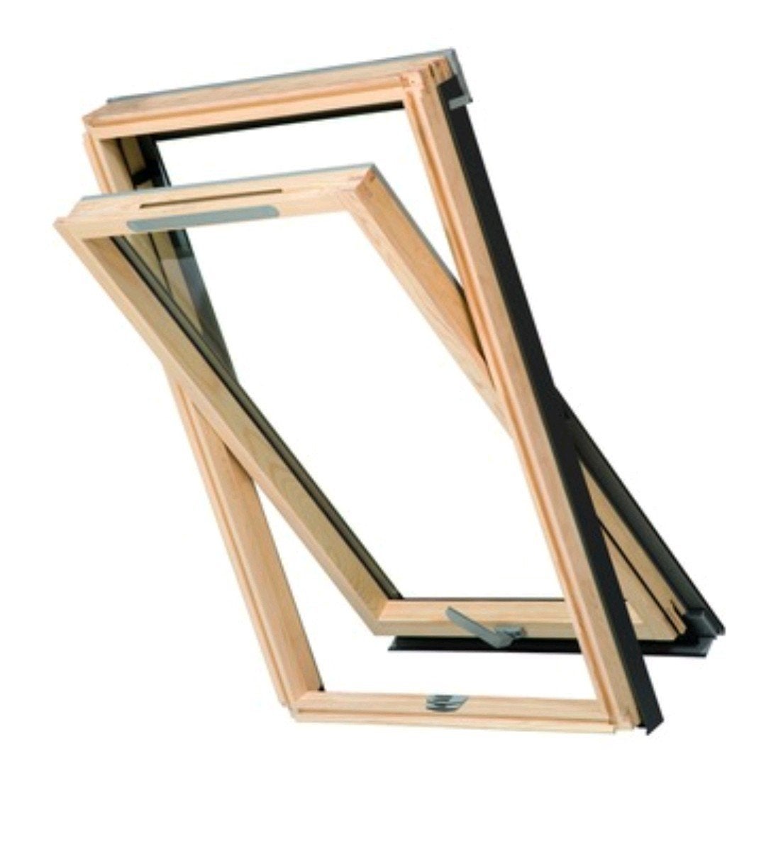 Dakraam RoofLITE 78x98cm HR++ glas - DVX M4A B500-GN NIEUW, Ophalen, Minder dan 80 cm, 80 tot 120 cm, Nieuw